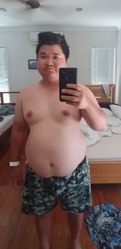 Me in January 2020 at my heaviest weight